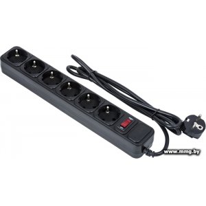 Купить ExeGate 6 розеток, 3 м, чёрный (SP-6-3B) EX119393RUS в Минске, доставка по Беларуси