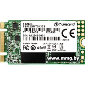 Купить SSD 512GB Transcend 430S [TS512GMTS430S] в Минске, доставка по Беларуси