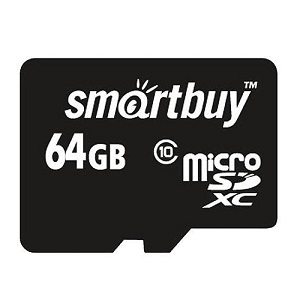 Smartbuy 64Gb MicroSDXC SB64GBSDCL10-01 + adapter