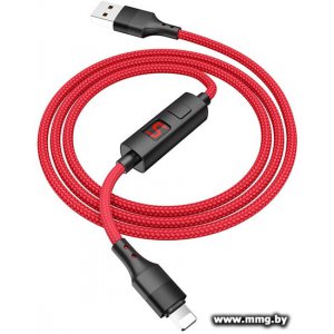 Купить Кабель Hoco S13 Lightning (красный) в Минске, доставка по Беларуси