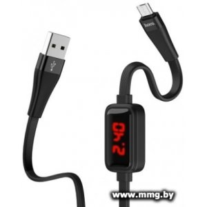 Купить Кабель Hoco S4 microUSB 1.2m (черный) в Минске, доставка по Беларуси