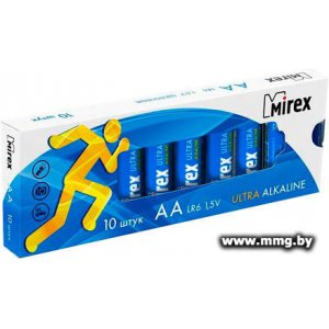 Купить Батарейка Mirex Ultra Alkaline AA 23702-LR6-M10 (10шт) в Минске, доставка по Беларуси