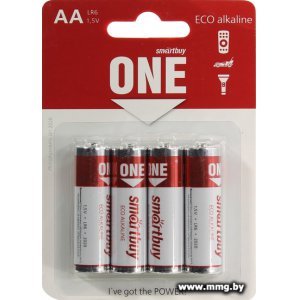 Купить Батарейка SmartBuy ONE R6/4S SOBZ-2A04S-ECO (1шт) в Минске, доставка по Беларуси