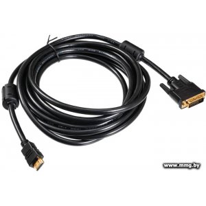 Кабель Buro HDMI-19M-DVI-D-5M