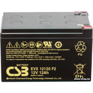 Купить CSB Battery EVX 12120 F2 (12В/12 А·ч) в Минске, доставка по Беларуси