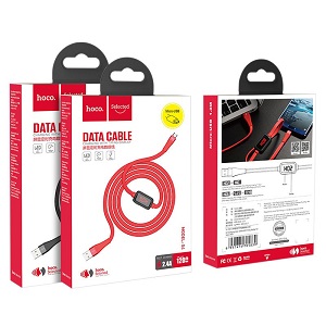 Купить Кабель Hoco S4 microUSB 1.2m (красный) в Минске, доставка по Беларуси