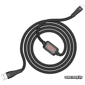 Купить Кабель Hoco S4 Lightning 1.2m (черный) в Минске, доставка по Беларуси