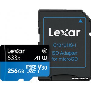 Купить Lexar 256Gb microSDXC LSDMI256BB633A 633x в Минске, доставка по Беларуси