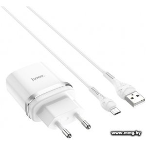 Зарядное устройство Hoco C12Q (белый)+кабель micro USB