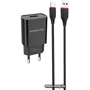 Зарядное устройство Borofone BA20A кабель Type-C (чёрный)