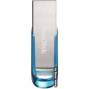 Купить 32GB SanDisk Cruzer Ultra Flair CZ73 серебристый/синий в Минске, доставка по Беларуси