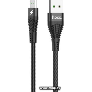 Купить Кабель Hoco U53 microUSB 1.2 м черный в Минске, доставка по Беларуси