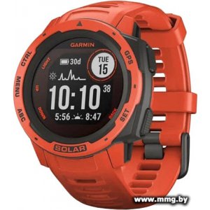 Купить Garmin Instinct Solar (красное пламя) в Минске, доставка по Беларуси