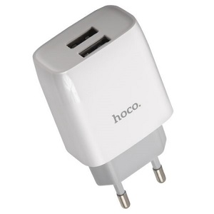 Купить Зарядное устройство Hoco C73A (белый) без кабеля в Минске, доставка по Беларуси