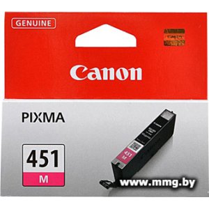 Купить Картридж Canon CLI-451M (пурпурный) (6525B001) в Минске, доставка по Беларуси