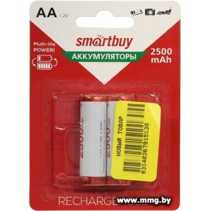 Аккумулятор Smartbuy AAL 2500mAh SBBR-2A02BL2500