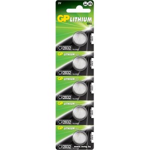 Батарейка GP Lithium CR2032 5 шт.