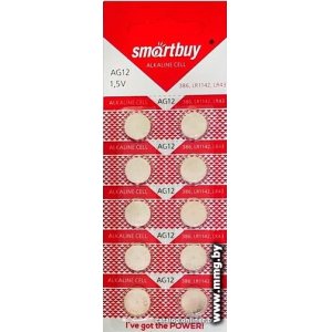 Батарейка SmartBuy AG12 SBBB-AG12-10B