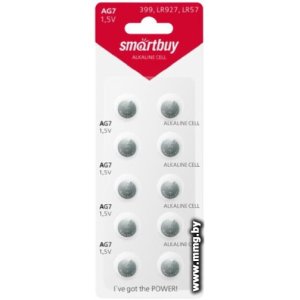 Батарейка SmartBuy AG7 SBBB-AG7-10B (10 шт)
