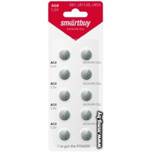 Батарейка SmartBuy AG8 SBBB-AG8-10B (10шт)