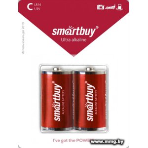 Купить Батарейка SmartBuy Ultra Alkaline С 2 шт. SBBA-C02B в Минске, доставка по Беларуси