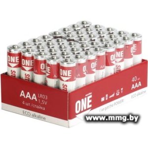 Купить Батарейка SmartBuy One AAA 40шт. LR03 SOBA-3A40S-ECO в Минске, доставка по Беларуси