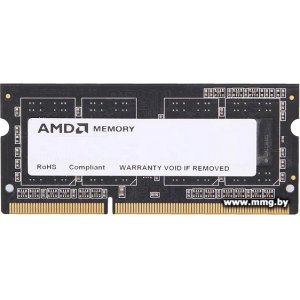 Купить SODIMM-DDR3 8GB PC3-12800 AMD R538G1601S2S-U в Минске, доставка по Беларуси
