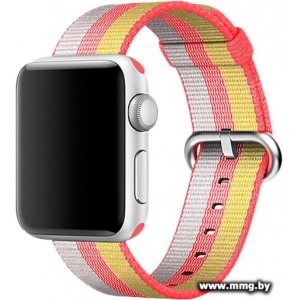 Купить Ремешок Miru SN-02 для Apple Watch (золотистый/красны)(4045) в Минске, доставка по Беларуси