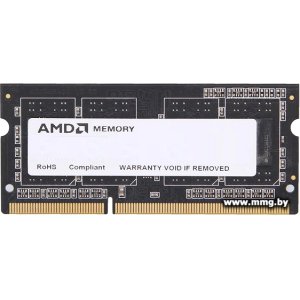 Купить SODIMM-DDR3 8GB PC3-12800 AMD R538G1601S2SL-U в Минске, доставка по Беларуси