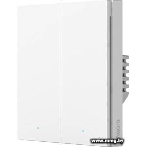 Купить Aqara Smart Wall Switch H1 (двухклавишный, без нейтрали) в Минске, доставка по Беларуси