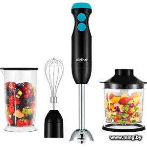 Купить Kitfort КТ-3041-3 (черный/бирюзовый) в Минске, доставка по Беларуси