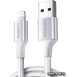 Кабель Ugreen US199 60161 USB Type-A - Lightning (1 м, белый