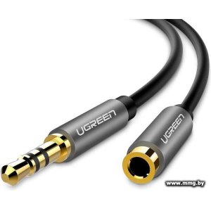 Кабель Ugreen AV118 10594 3.5 мм - 3.5 мм (2 м, черный/сер