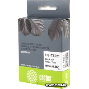 Купить Картридж-лента CACTUS CS-TZ221 (аналог Brother TZ221) в Минске, доставка по Беларуси