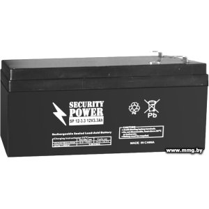 Купить Security Power SP 12-3.3 (12В/3.3 А·ч) в Минске, доставка по Беларуси