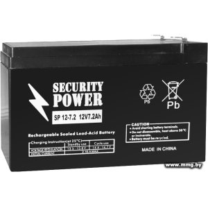 Купить Security Power SP 12-7.2 F2 (12В/7.2 А·ч) в Минске, доставка по Беларуси
