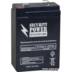 Купить Security Power SP 6-2.8 F1 (6В/2.8 А·ч) в Минске, доставка по Беларуси