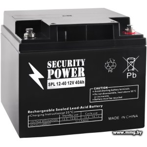 Купить Security Power SPL 12-40 (12В/40 А·ч) в Минске, доставка по Беларуси