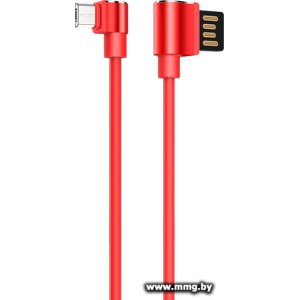 Купить Кабель Hoco U37 USB Type-A - MicroUSB (1.2 м, красный) в Минске, доставка по Беларуси