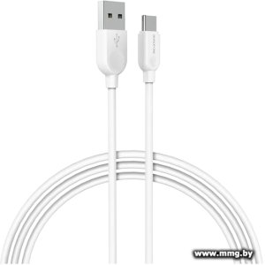 Кабель Borofone BX14 Type-C 3 м (белый)