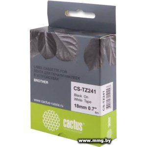 Картридж-лента CACTUS CS-TZ241 (аналог Brother TZ241)