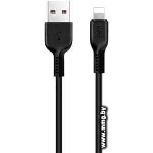 Купить Кабель Hoco X20 Lightning (3 м, черный) в Минске, доставка по Беларуси