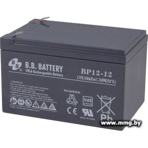 Купить B.B. Battery BP12-12 (12В/12 А·ч) в Минске, доставка по Беларуси