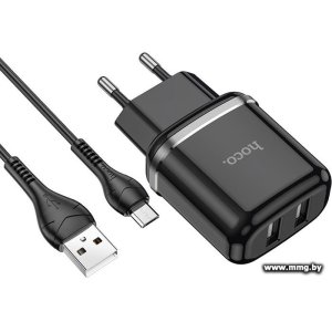Купить Зарядное устройство Hoco N4 (черный)+кабель micro USB в Минске, доставка по Беларуси