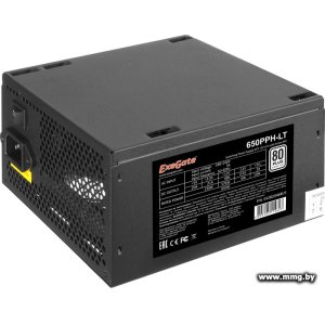 Купить 650W ExeGate 650PPH-LT 80 Plus EX282046RUS-S в Минске, доставка по Беларуси