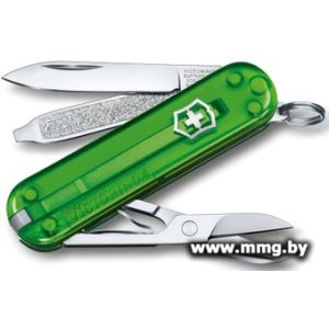 Мультитул Victorinox Classic SD Transparent (зеленый) 0.6223.T41G