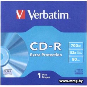 Диск CD-R Verbatim 700Mb 52x 43843 (1 шт.)