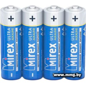 Купить Батарейка Mirex Ultra Alkaline AA 23702-LR6-S4 (4шт) в Минске, доставка по Беларуси