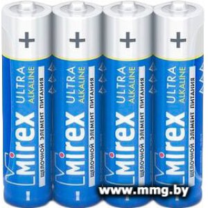 Купить Батарейка Mirex Ultra Alkaline AAA 4шт LR03-S4 23702-LR03-S4 в Минске, доставка по Беларуси