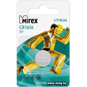 Батарейка Mirex CR1616 литиевая блистер 1 шт.23702-CR1616-E1